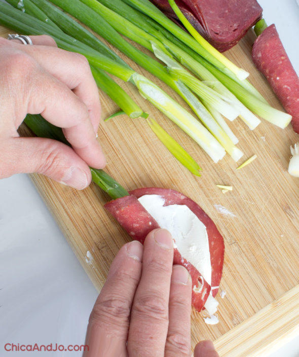 Dried Beef Roll-ups appetizers recipe