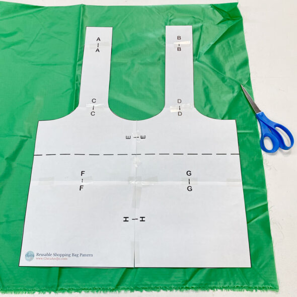 Make your own foldable reusable shopping bags