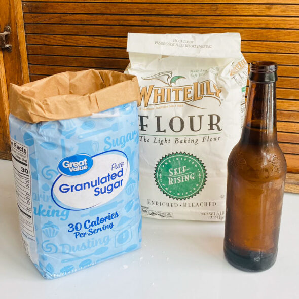 Easy beer bread recipe with just 3 ingredients