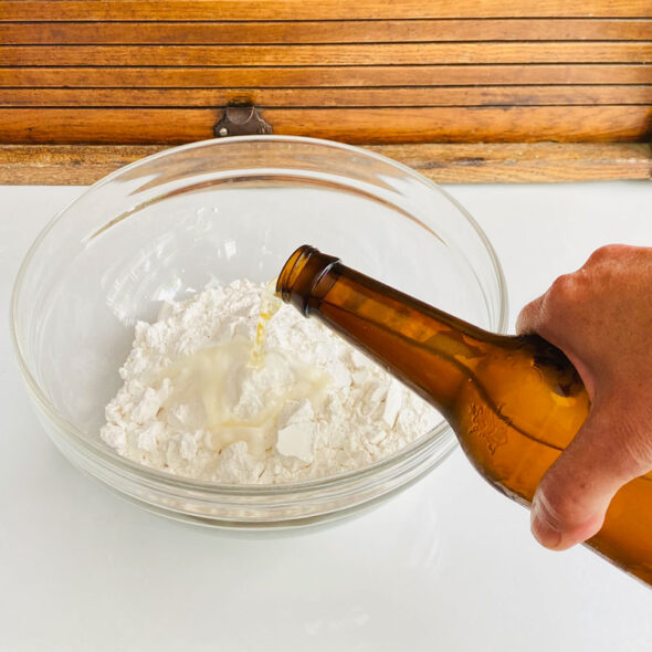 Easy beer bread recipe with just 3 ingredients