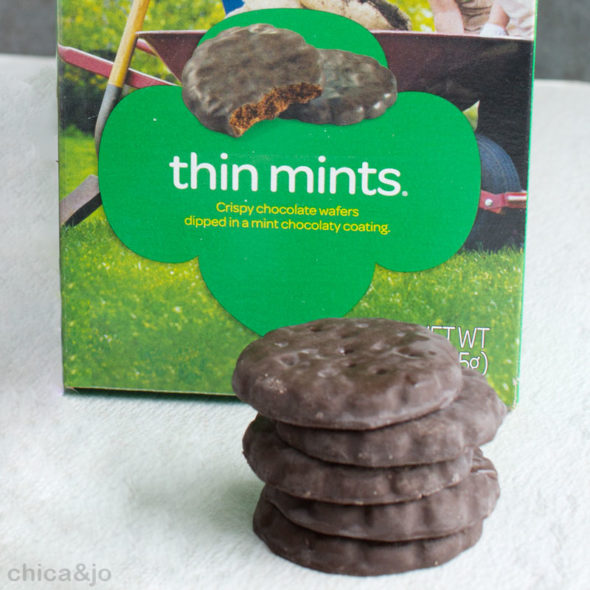 Copycat Thin Mints Girl Scout cookies cupcakes