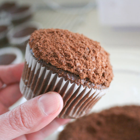 Copycat Thin Mints Girl Scout cookies cupcakes