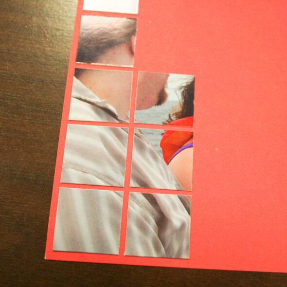 Make a photo mosaic scrapbook page