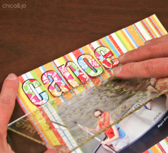 Get perfectly straight and centered scrapbook letters