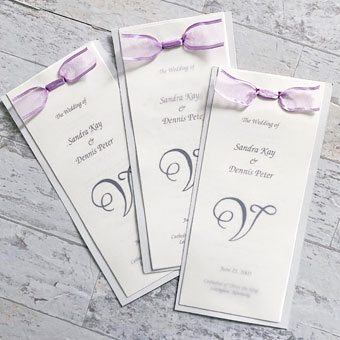 DIY Wedding Program Booklet Template