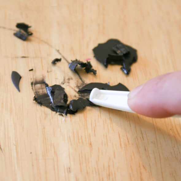 How to remove crayon from hard surfaces with Vaseline