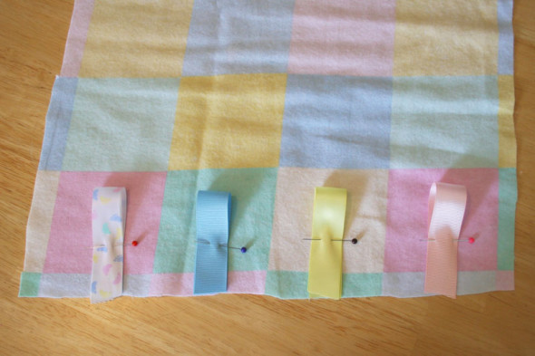 ribbon embellished blanket