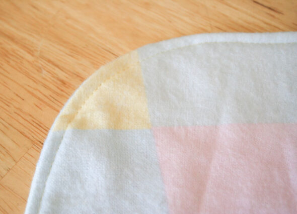 DIY easy-sew baby burp cloths