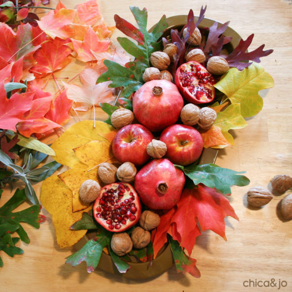 Create a natural centerpiece for fall or winter