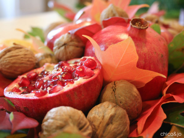 Create a natural centerpiece for fall or winter