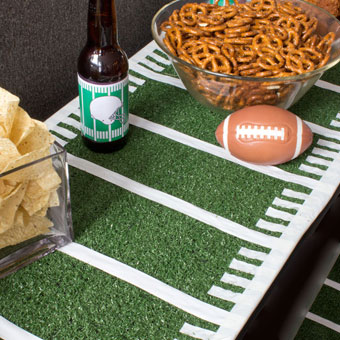 Make a Football Field Table Runner