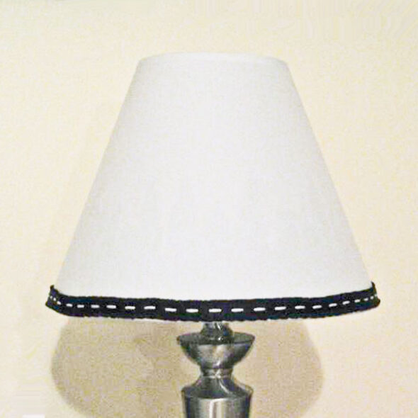 DIY cityscape silhouette lamp shade