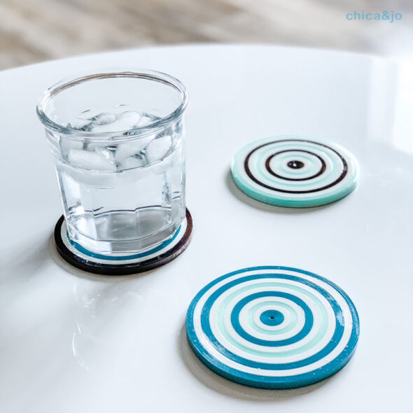 Make Coasters from Curling Ribbon