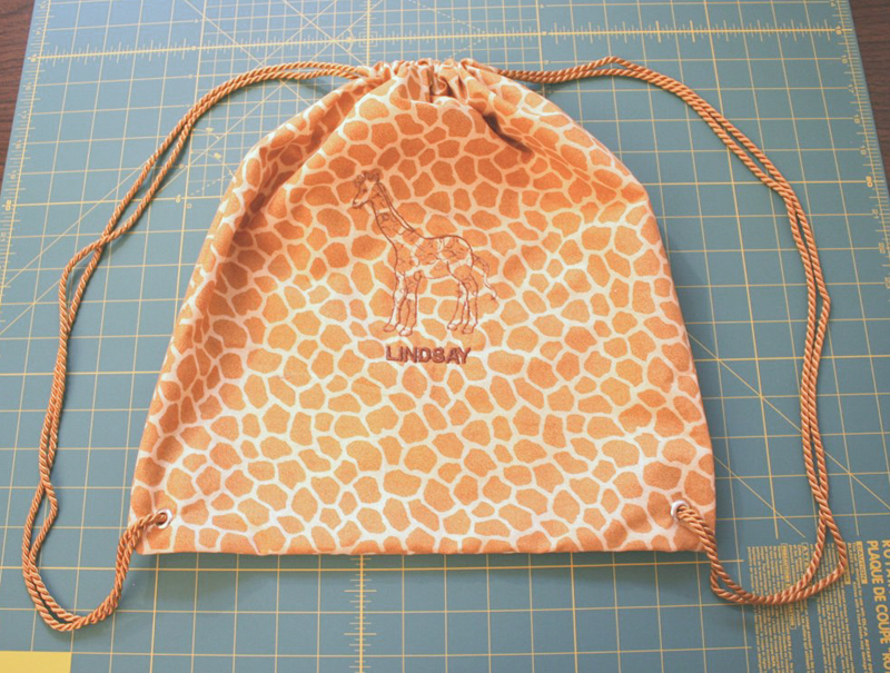 DIY Backpack Drawstring Bag Tutorial 