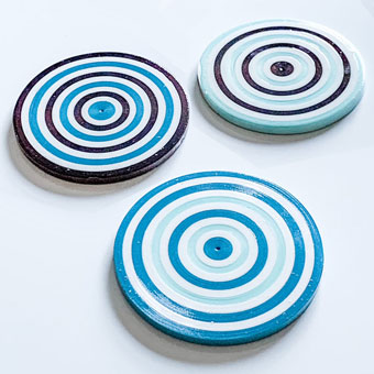 Make Coasters from Curling Ribbon