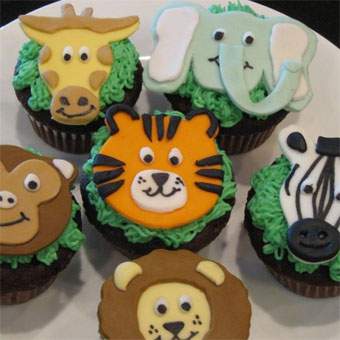 Zoo Animal Cupcakes