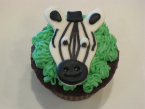 zoo animal cupcakes
