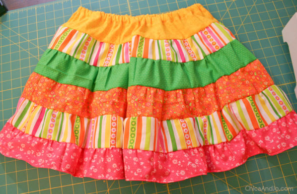 How to sew a tiered, ruffled skirt