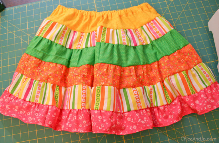 How to Sew a Tiered, Ruffled Skirt | Chica and Jo