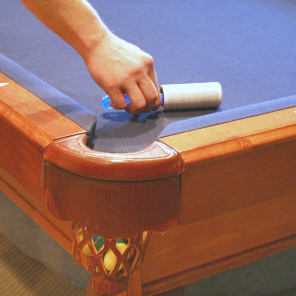 Clean a Pool Table with a Lint Roller