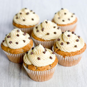 Chocolate Chip Cookie Dough Cupcakes