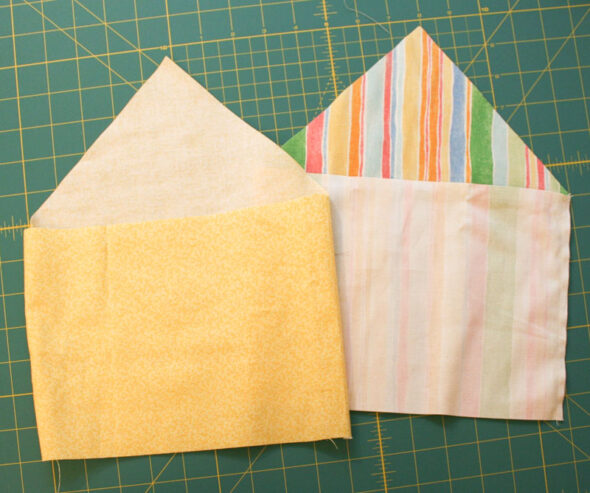 How to sew a button-closure pouch