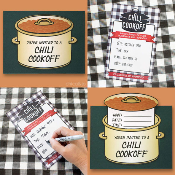 Chili Cook-off Party Invitations
