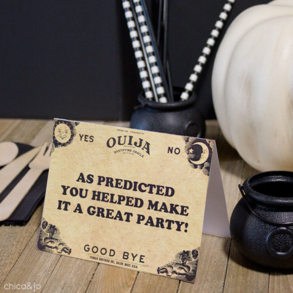 free printable editable Ouija board party invitation