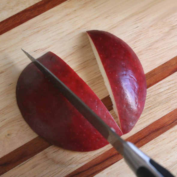 Make a carved apple turkey for Thanksgiving