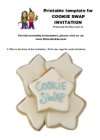 cookie swap party invitation template