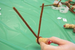 reindeer cork ornament