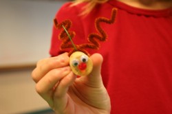 reindeer cork ornament