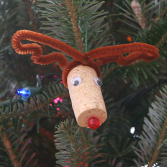 Reindeer Cork Ornaments