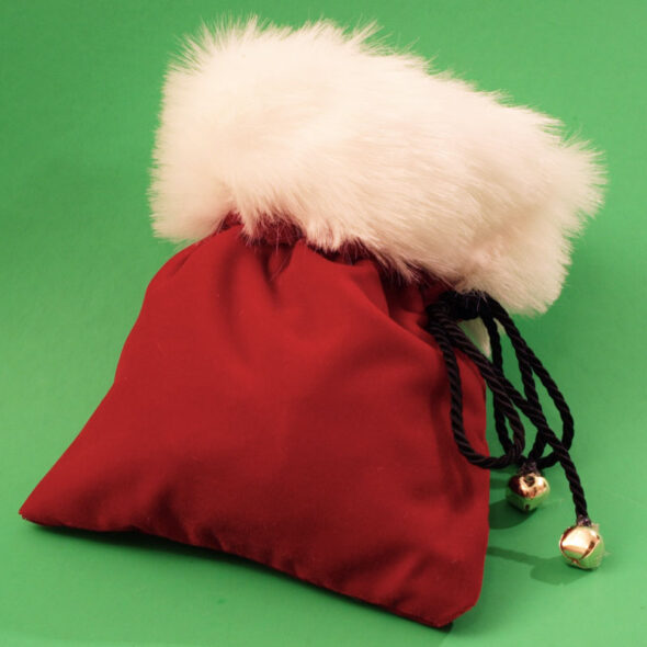 Santa's Velvet Drawstring Pouch