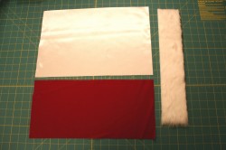 Santa's velvet drawstring pouch