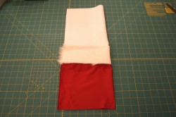 Santa's velvet drawstring pouch