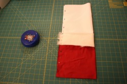 Santa's velvet drawstring pouch