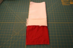 Santa's velvet drawstring pouch