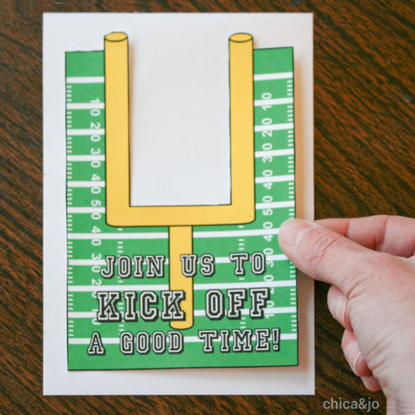 Printable football party invitation