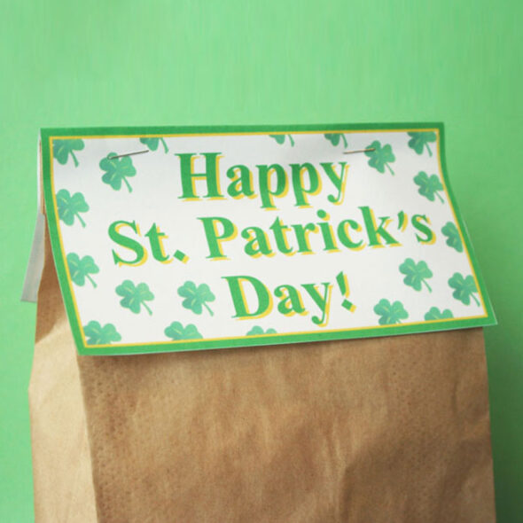 St. Patrick's Day Treat Bag Tags