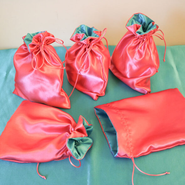 Cotton Cord Drawstring Bags 12 W x 16 H + 4