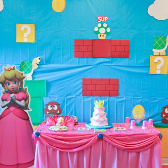 Super Mario Birthday Party Featuring Princess Peach