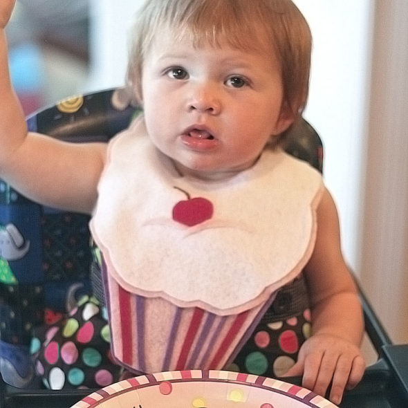 No-sew Cupcake Baby Bib Pattern