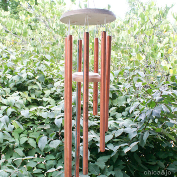 New Charming Wood Windchimes Tuned Handcrafted Wind Chime with Metal pipes