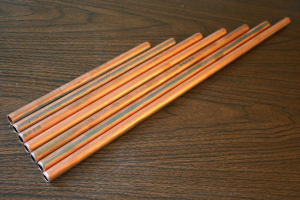 DIY copper wind chimes tutorial