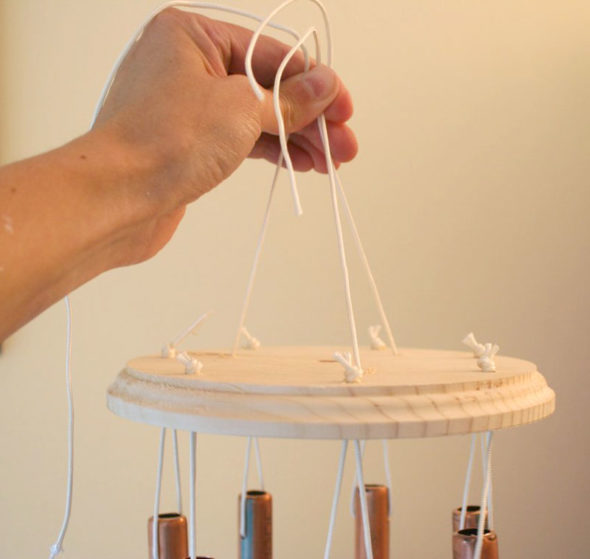 DIY copper wind chimes tutorial