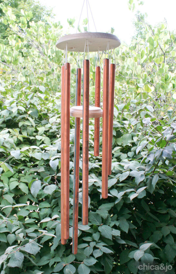 DIY copper wind chimes tutorial