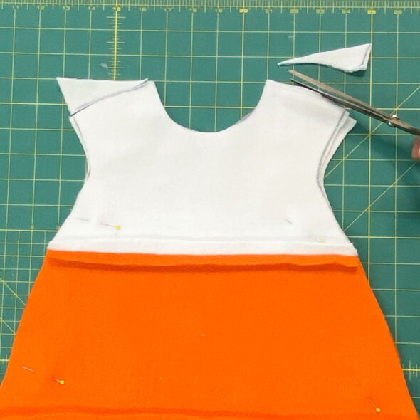 easy sew candy corn costume for toddlers last minute