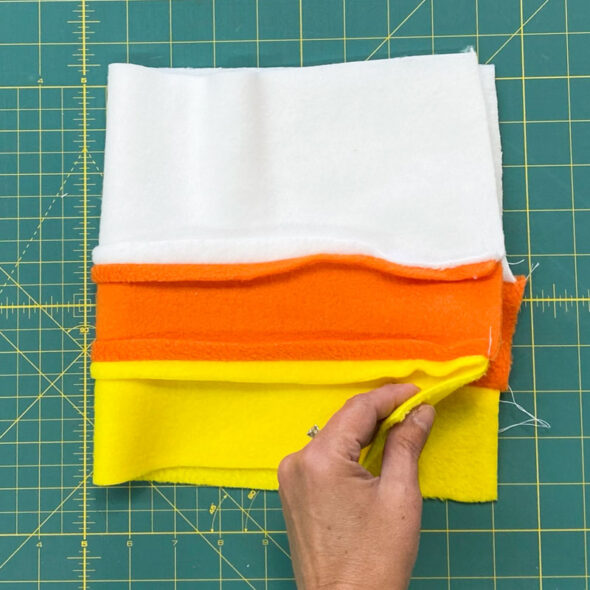 easy sew candy corn costume for toddlers last minute