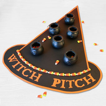 Halloween Party Game - Witch Pitch Candy Corn Toss